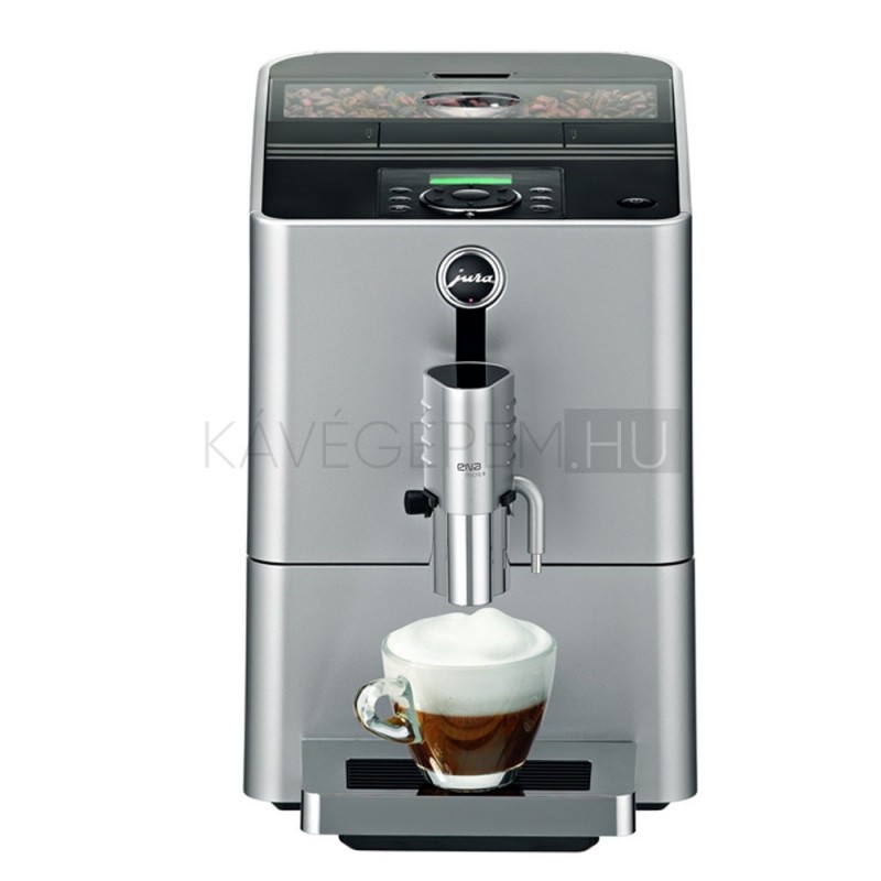 Jura ENA Micro 9 OTC, kávégép, kávéfőző, automata, felújított, hibátlan, garanciális, tejhabosító, szürke, fekete