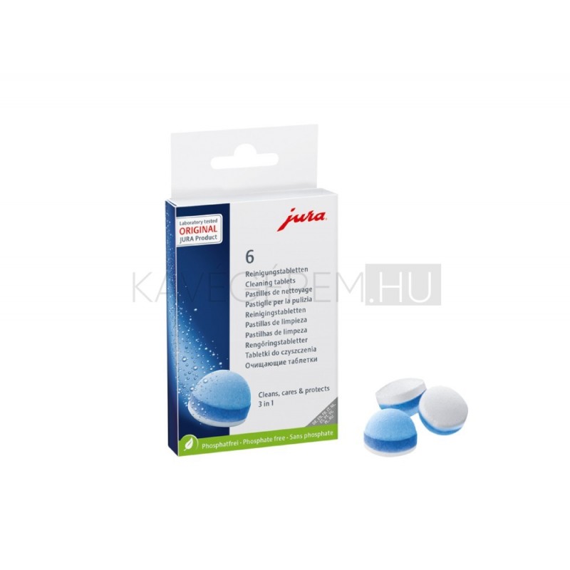 Jura 2in1 tisztító tabletta (6db), clean tabs, eredeti